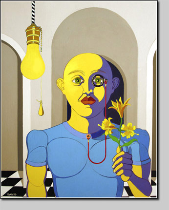 david l. nelson, botanist, giclee, art print, lily, acrylic painting