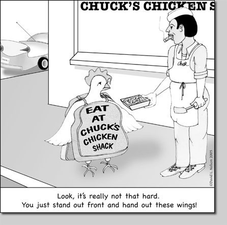 david nelson, giclee, cartoon, chicken, chicken shack